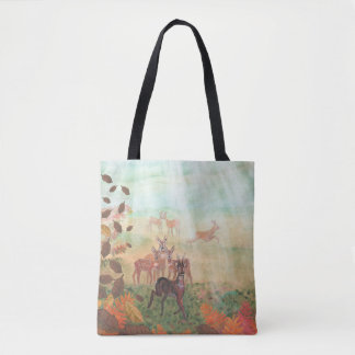 Roe Deer Capreolus capreolus in Forest Sunlight Tasche