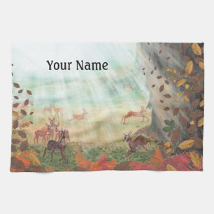Roe Deer Capreolus capreolus Personalisiert Geschirrtuch