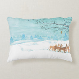 Roe Reer Winter Dekokissen