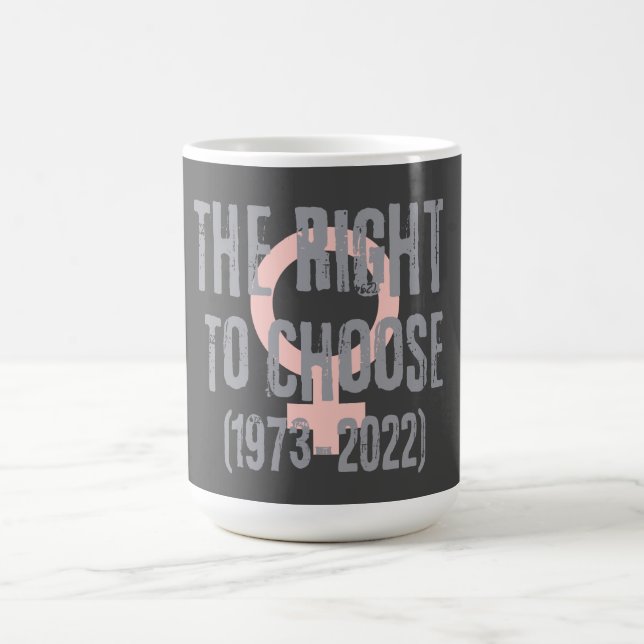 Roe V Wade Death Date Typografie Kaffeetasse (Mittel)