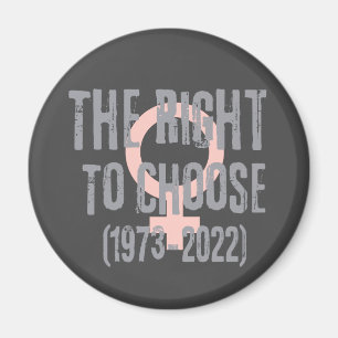 Roe V Wade Death Date Typografie Magnet
