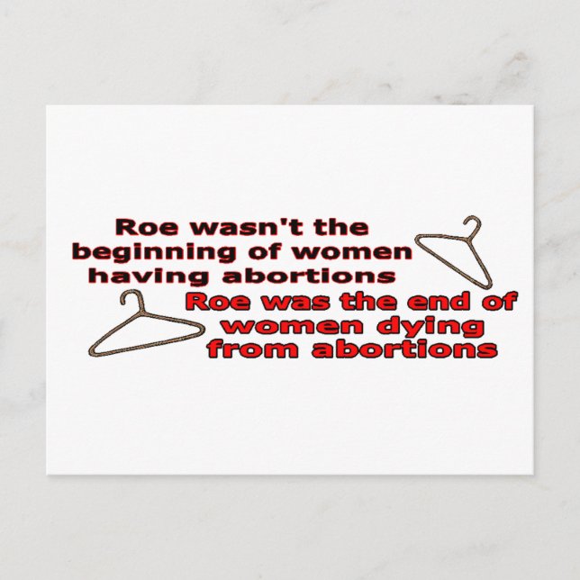Roe V Wade Postkarte (Vorderseite)