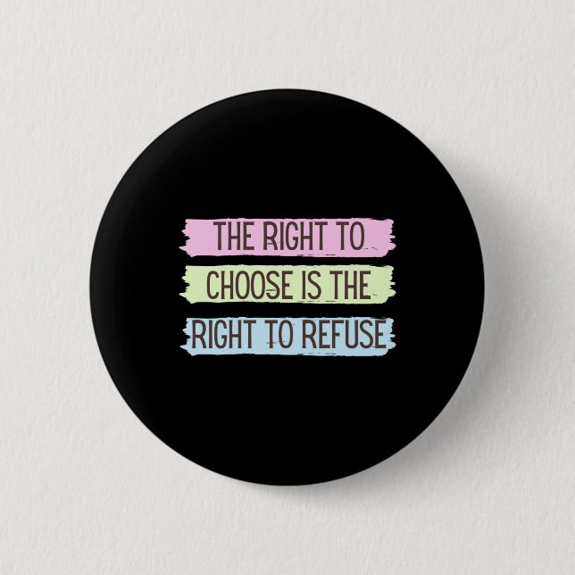 Roe Vs Wade Pro Wahl Abtreibungsrechte Frauen Frei Button (Vorderseite)
