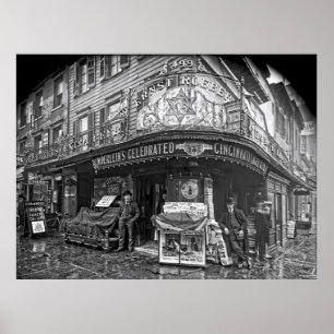 ROEBER'S SALOON - MANHATTAN - 1908 POSTER