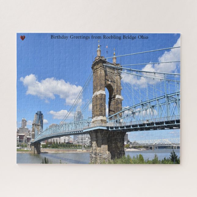 Roebling Bridge Ohio Puzzle (Horizontal)