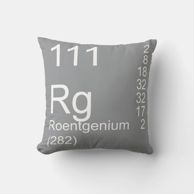 Roentgenium Kissen (Vorderseite)