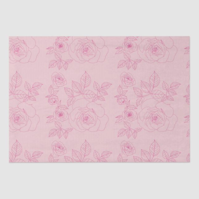 Roes Pink Seidenpapier (Vorderseite)