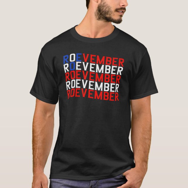 ROEVEMBER US FLAG Roe Vember Roe November Pro Roe T-Shirt (Vorderseite)