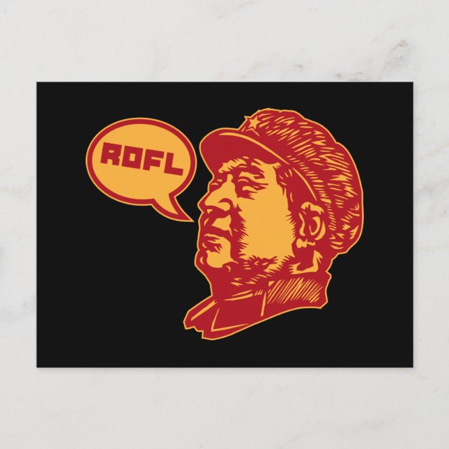 ROFLMAO POSTKARTE (Vorderseite)