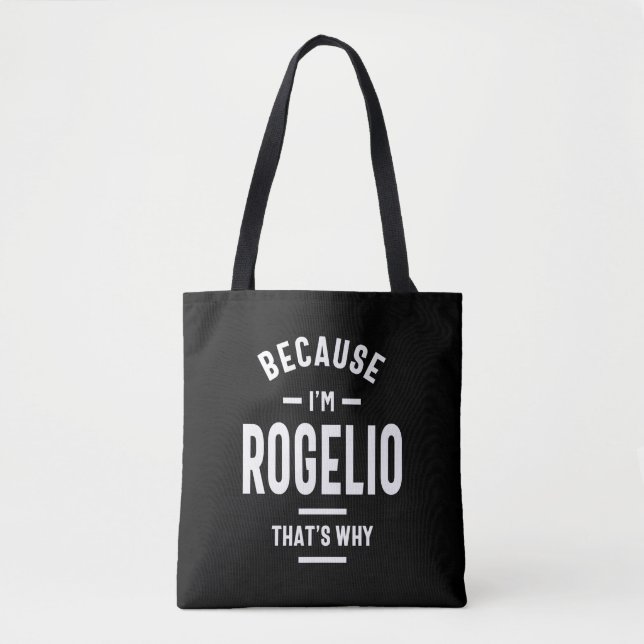 Rogelio Personalisiert Name Birthday Tasche (Vorderseite)