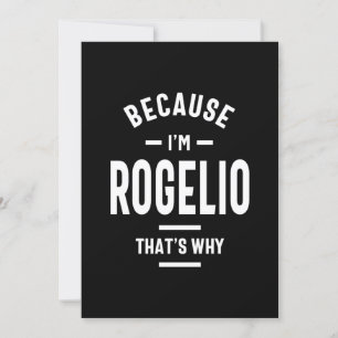Rogelio Personalisierter Name Geburtstag Einladung