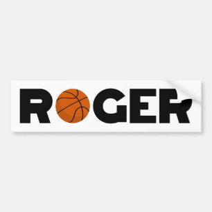 Roger Basketball Autoaufkleber