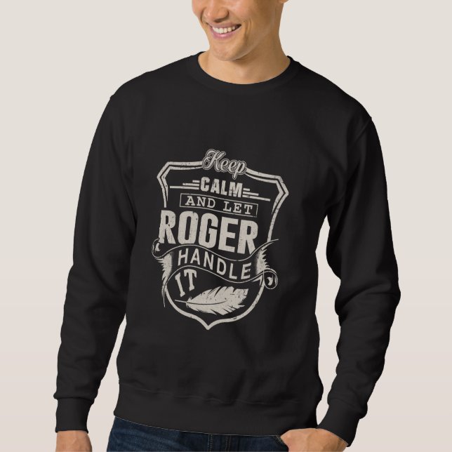Roger First Name Shirt Roger Name Birthday (Vorderseite)