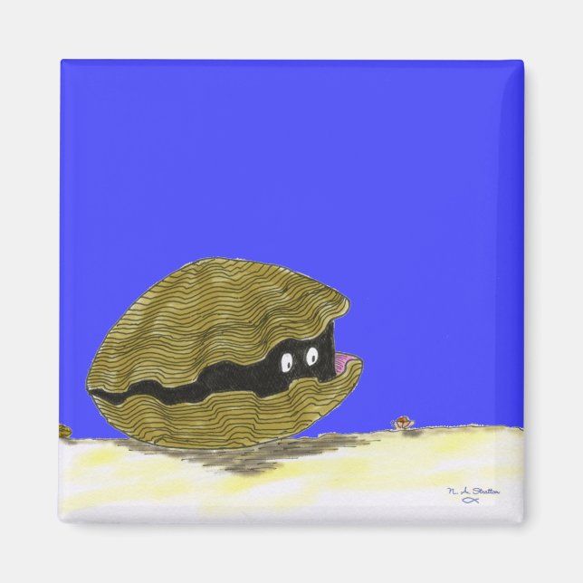 Roger le Clam - Magnet (Devant)