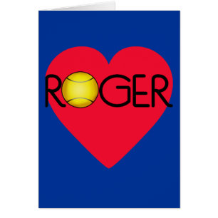 ROGER mit Herzen und Tennisball
