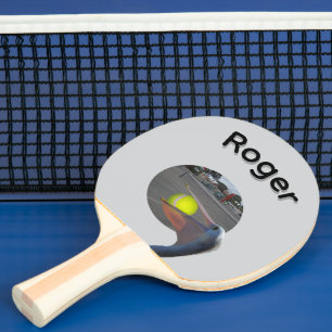 Roger Name Mit Ball Fang Pelikan, Tischtennis Schläger