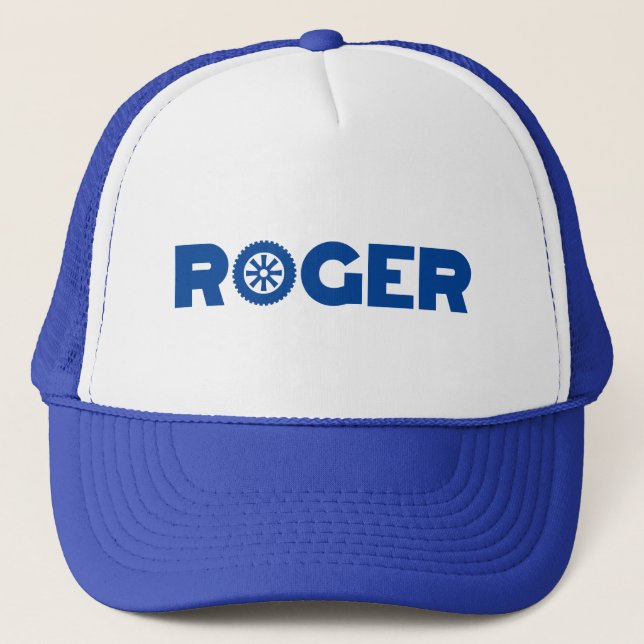 Roger Petrol Head Trucker Hat Truckerkappe (Vorderseite)