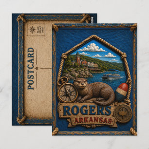 Rogers Arkansas Carte Postale Voyage Vintage