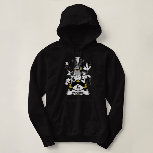 Rogers Coat of Arms  Family Crest   Hoodie (Design vorne)