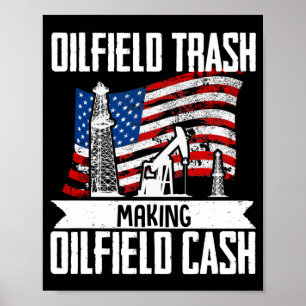 Roghneck Ölfeld-Müll Erschließung von Ölfelder Poster
