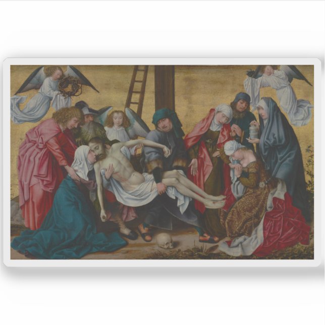 Rogier van der Weyden: Die Deposition Aufkleber (Vorderseite)