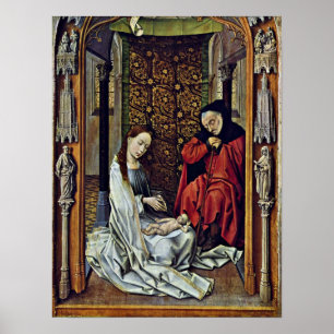 Rogier van der Weyden - Geburt von Christus Poster
