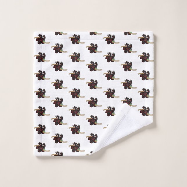 Rogue Dice Design Badhandtuch Set (Waschlappen)