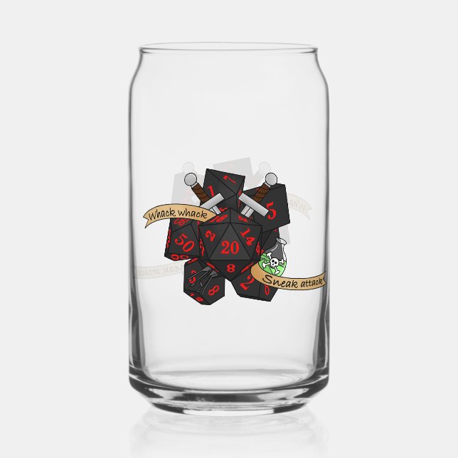 Rogue Dice Design Dosenglas (Vorderseite)