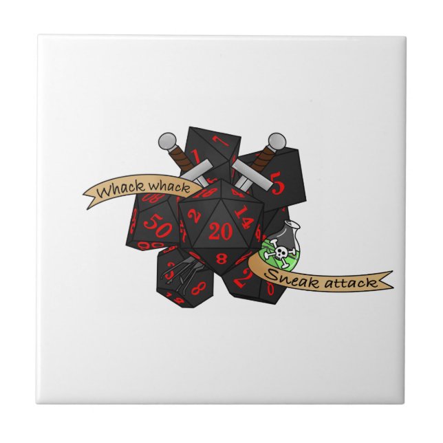Rogue Dice Design Fliese (Vorderseite)