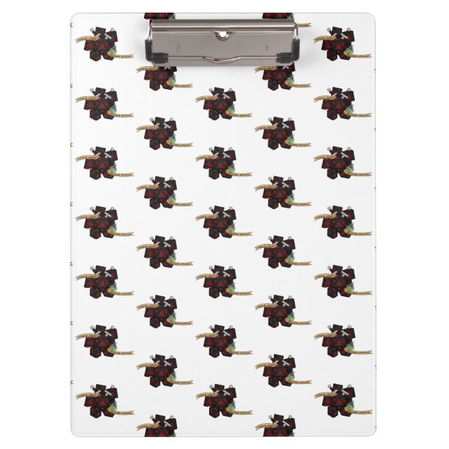 Rogue Dice Design Klemmbrett (Vorderseite)