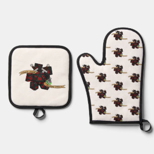 Rogue Dice Design Ofenhandschuh & Topflappen-Set