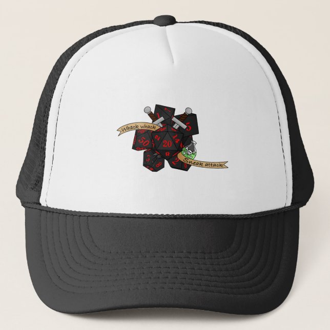 Rogue Dice Design Truckerkappe (Vorderseite)