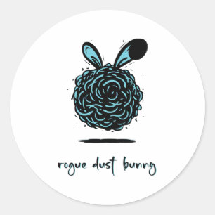 Rogue Dust Bunny Runder Aufkleber