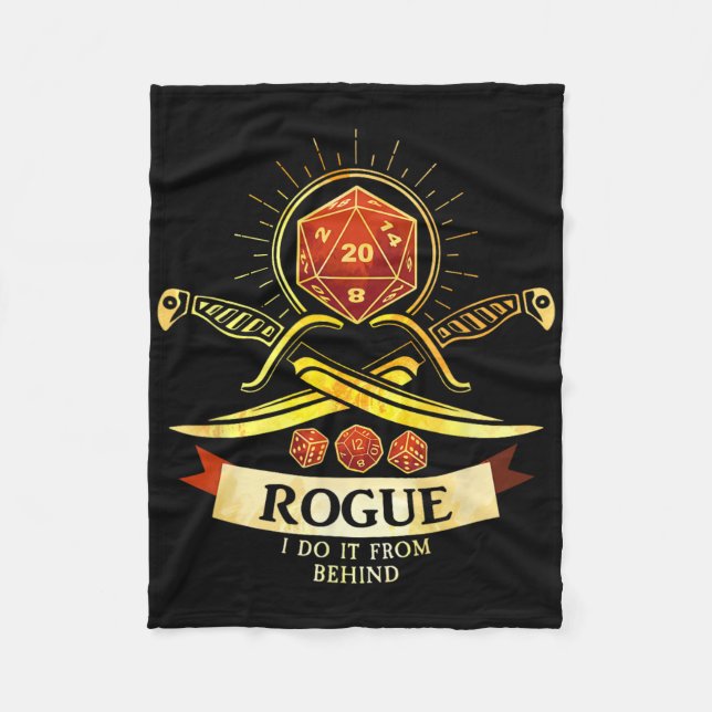 Rogue Fantasy Gamer Rpg Cl  Fleecedecke (Vorderseite)