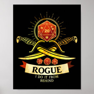 Rogue Fantasy Gamer Rpg Cl Poster