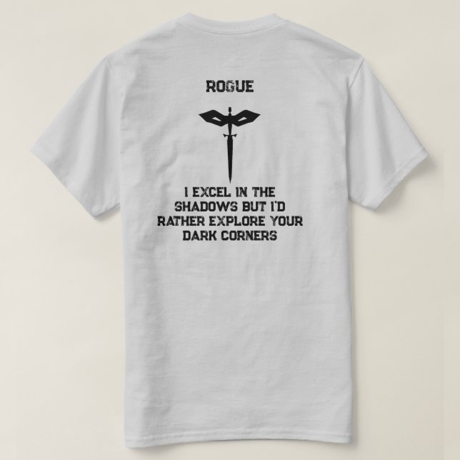 Rogue Pick-Up Line T-Shirt (Design Rückseite)