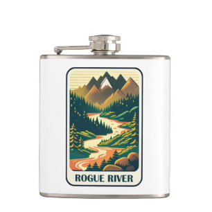 Rogue River Oregon Colors Flachmann