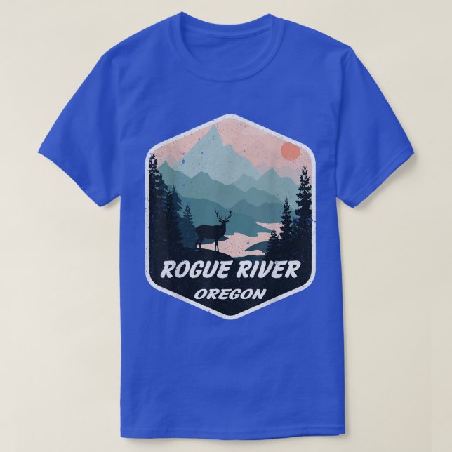 Rogue River Oregon ODER Bergsee-Zauber im Val Pior T-Shirt (Design vorne)