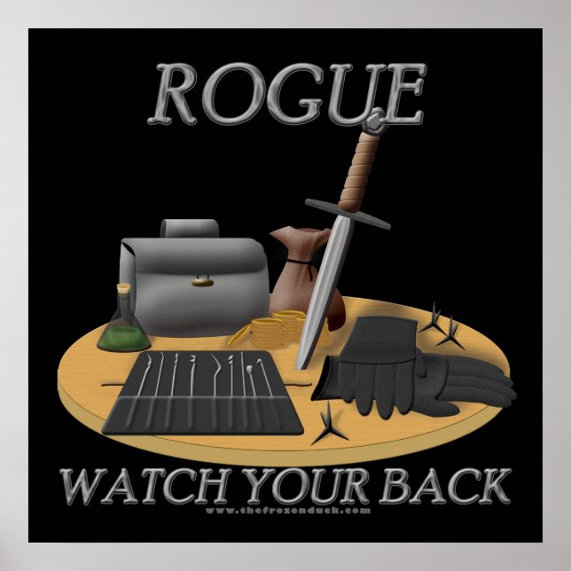 Rogue: Schauen Sie sich den Rücken an Poster (Vorne)