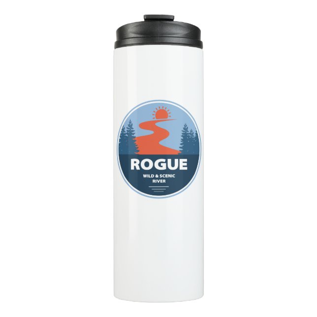 Rogue Wild und Landschaftlicher Fluss Thermosbecher (Vorderseite)