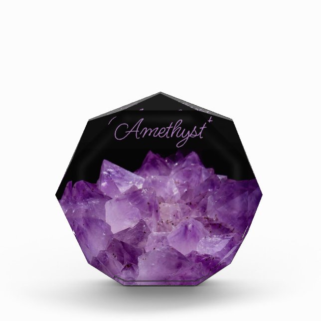 Roh-Amethyststeine  Fotoblock (Vorderseite)