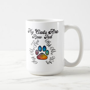 Roh Gefüttert Katzen Kaffeetasse