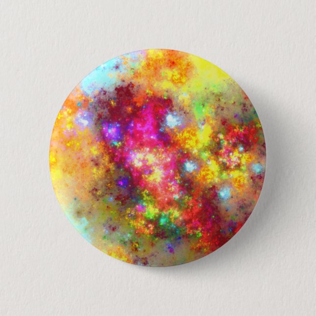 rohe Fraktalkunst Button (Vorderseite)