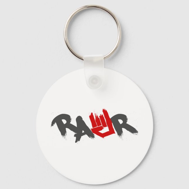 Rohe Logos - Emo, Goth, Alternative, Rock, Grunge Schlüsselanhänger (Vorderseite)