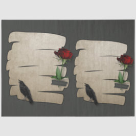 Rohe Rose Papier Gothic 20x30 Decoupage 