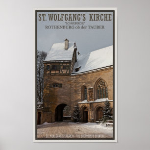 Rohenburg Od Tauber - Kirche St. Wolfgangs Poster