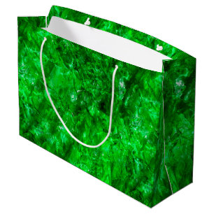 Roher Smaragd Große Geschenktüte