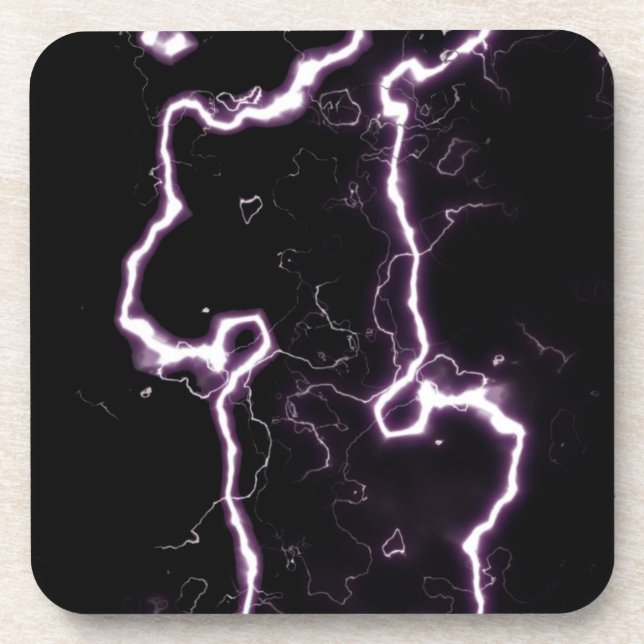 Rohes ungezähmtes Strom Getränkeuntersetzer (Vorderseite)