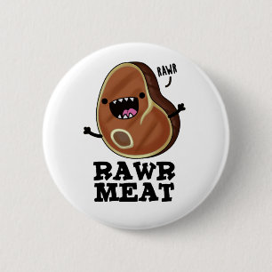 Rohfleisch Funny Raw Meat Pub Button