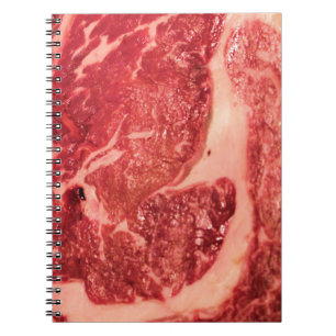 Rohfleisch Ribeye Steak Notizblock